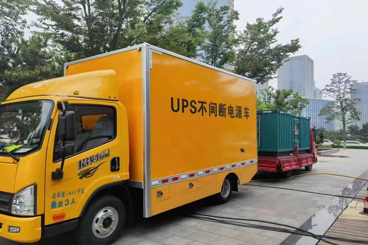 永嘉发电机租赁施工现场