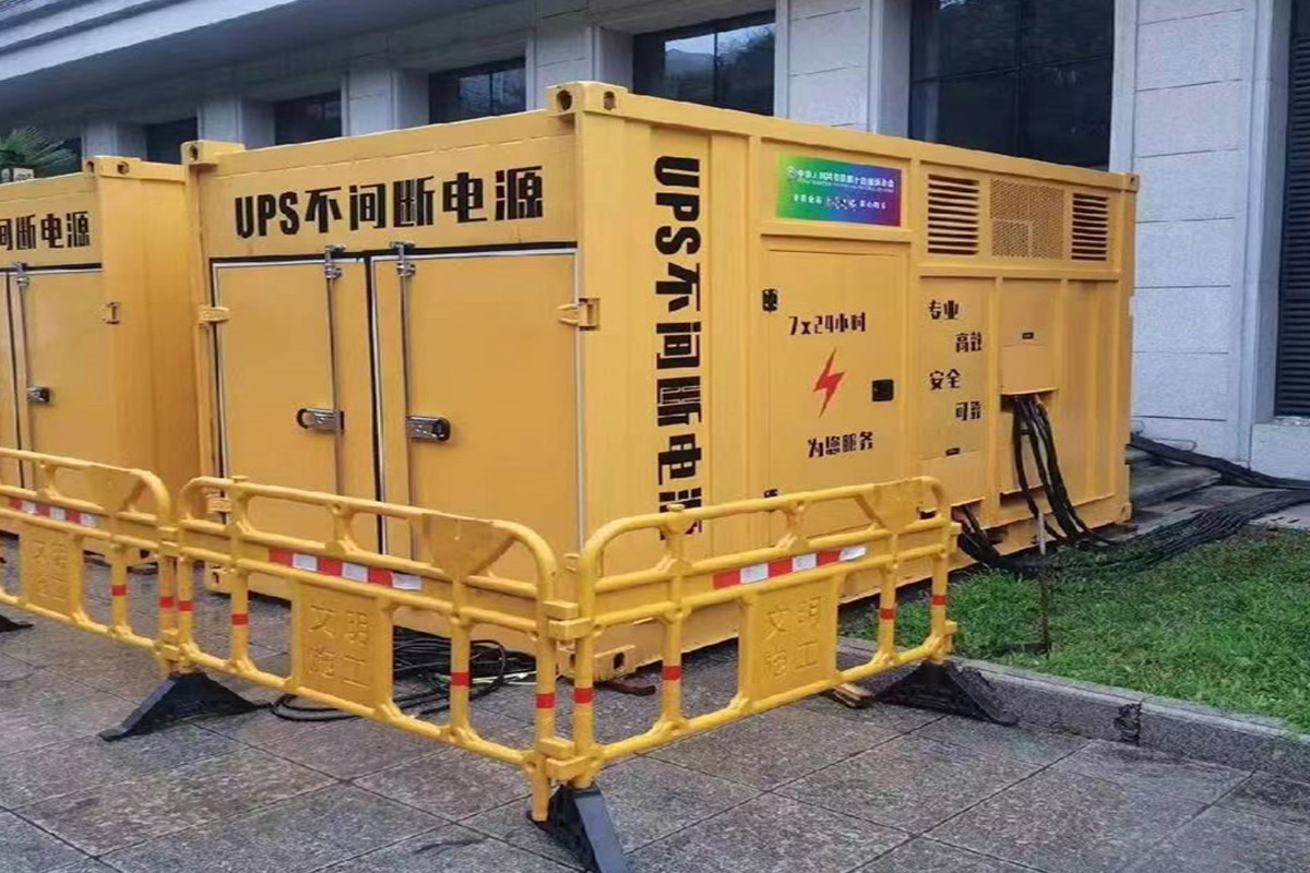 永嘉发电机租赁施工现场