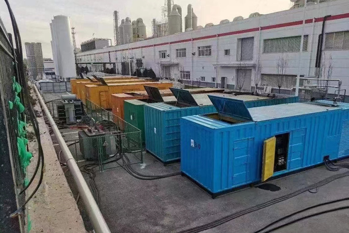 永嘉发电机租赁施工现场